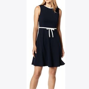 Tommy Hilfiger Scuba crepe fit & flare dress black size 2